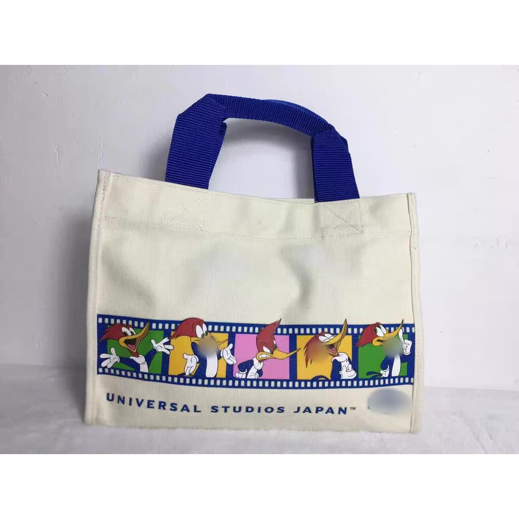 Comércio exterior japonês único dos desenhos animados lona sacola Casual portátil bolsa de almoço grosso bolsa mamãe