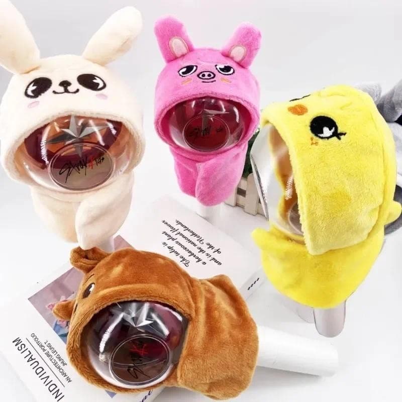 Anime Cartoon Kpop Stray Kids Lightstick Skzoo Plush Capa De Pelúcia Concerto Fita De Cabeça Leve STAY SKZ Presentes