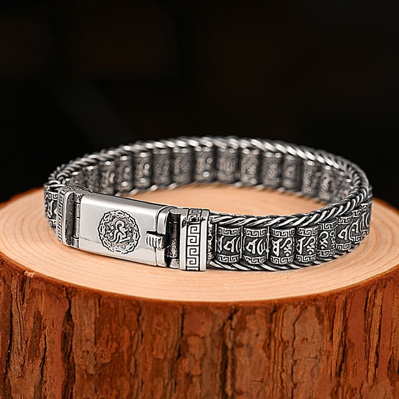 Pulseira De Oração Artesanal Passepartout Para Homens E Mulheres Com Seis Caracteres Mantra Personalidade Nação