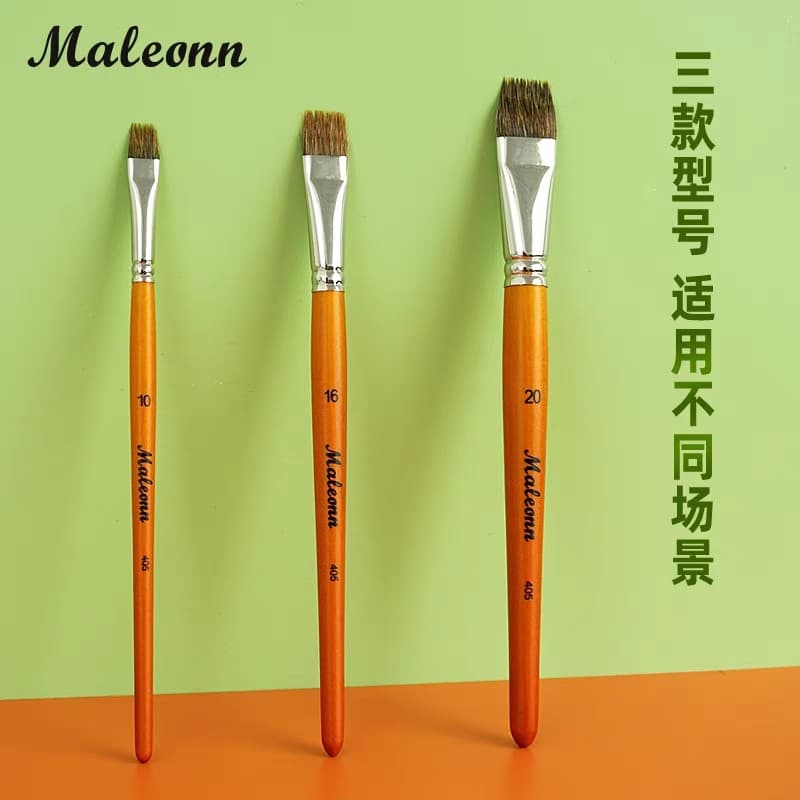 Malangcao pente caneta aquarela arte profissional pintura detalhes textura grão de madeira grama árvore coroa escova de