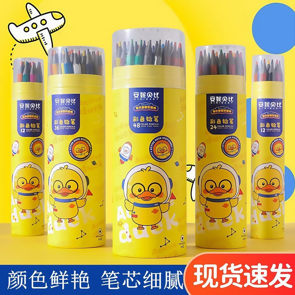 Lápis de cor à base de óleo Pintura profissional Alunos usam pintados à mão 48 cores Pintados à mão Cor à base de óleo l