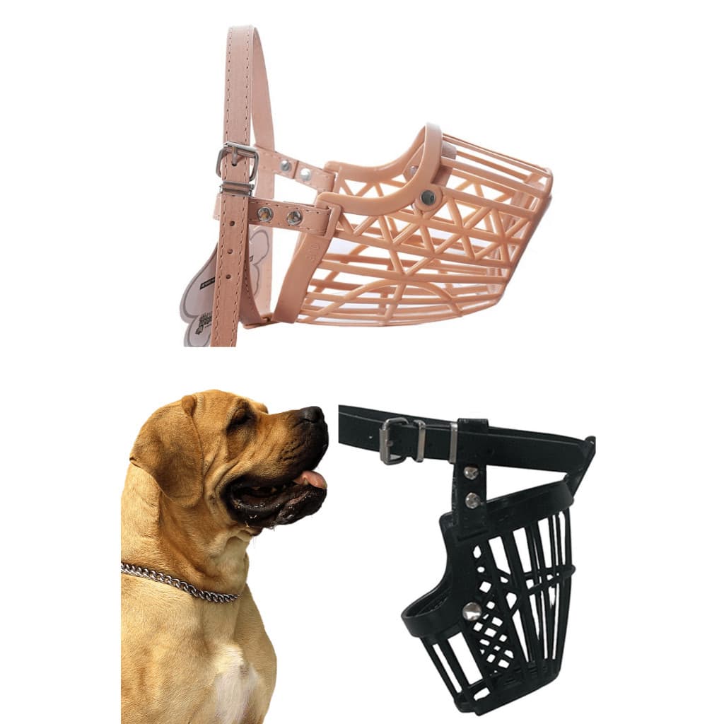 Focinheira Para Cães Cachorro PP P M G GG Pet Focinho Alça Ajustável Passeio Segurança Confortável