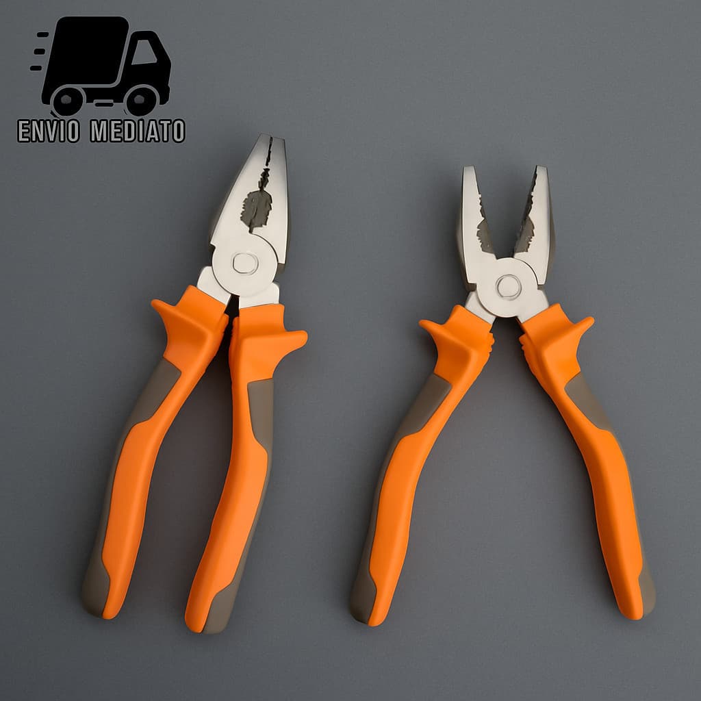 Alicate Universal 8" Multiuso com Cabo Isolado – Alta Resistência