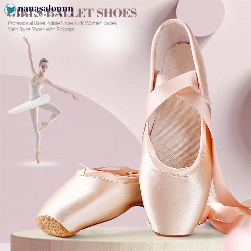 Sapatos De Dança Profissional Para Meninas Ballet Femininos Performance NL Balé Desempenho Treino
