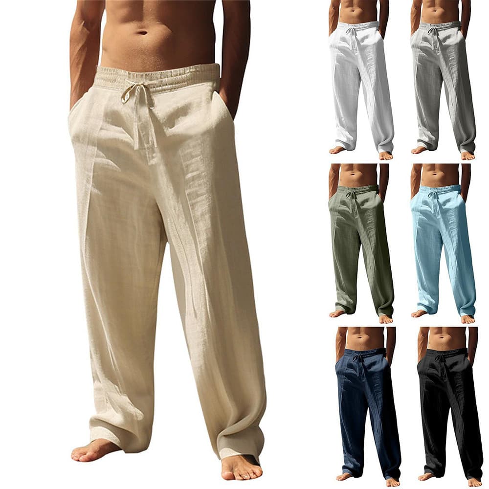 Calças casuais masculinas Hip Hop soltas respiráveis esportivas calças compridas