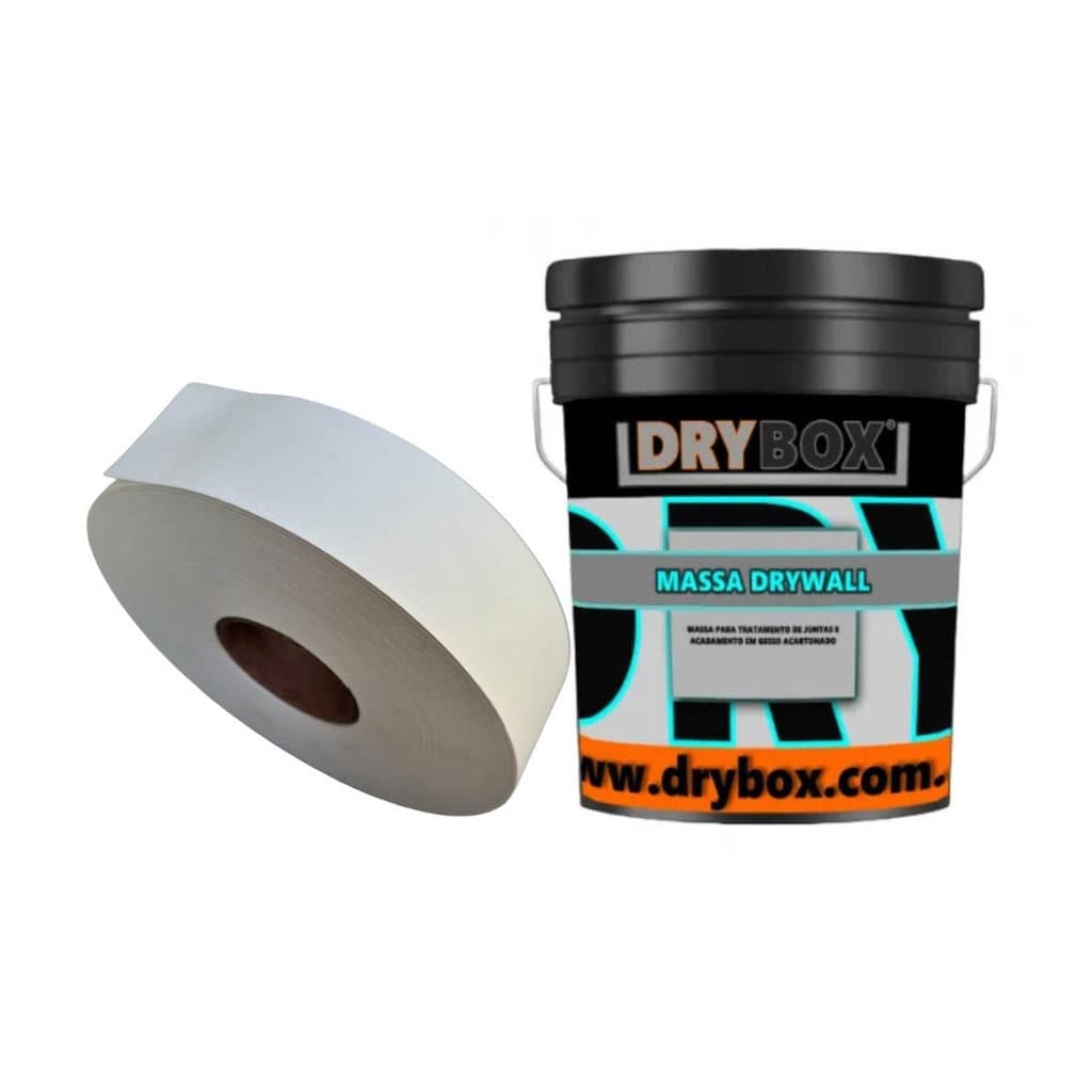 Kit Drywall - Massa para Drywall com Rolo de Fita de Papel