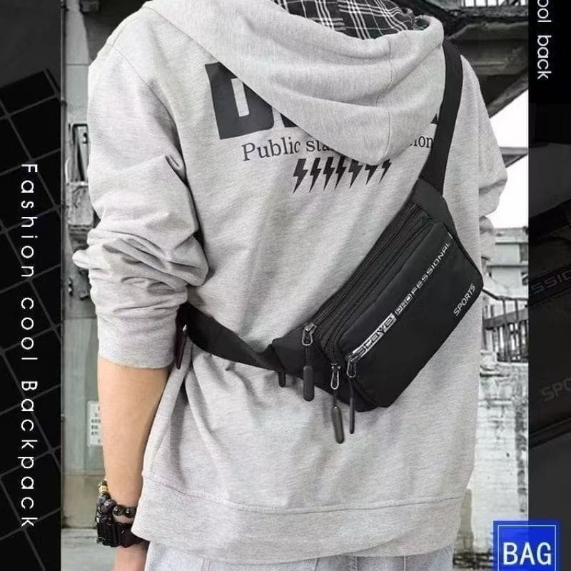 Pochete Impermeável Nylon Unissex Esportiva Transversal  codigo:611#