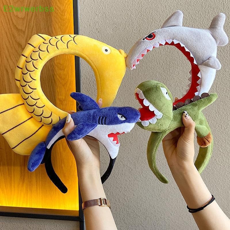 [E2wrwerbss] Acessórios De Animais Adoráveis Para Festa , Argola De Cabelo , Tubarão , Dinossauro , Desenho Animado , Gr