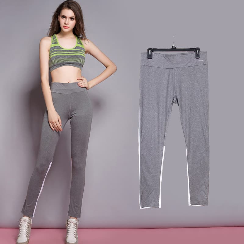 Pedido exterior senhoras estiramento magro calças esportivas fino-ajuste correndo Fitness Yoga calças de secagem rápida