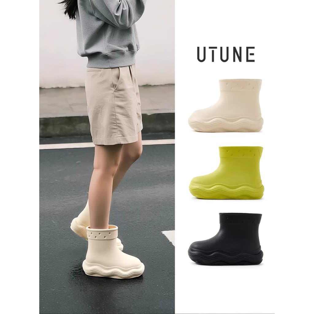 Excelente ajuste sapatos femininos botas de chuva impermeáveis botas femininas pequenas botas curtas novo estilo botas d