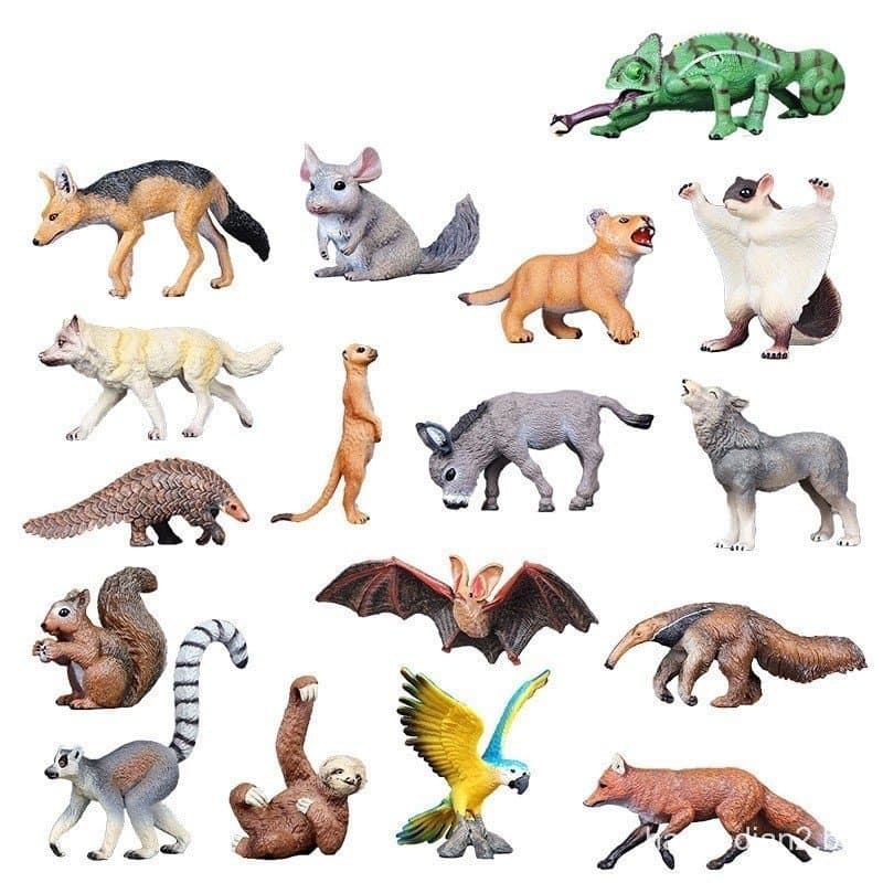 Modelo de educação cognitiva de animais selvagens de braços longos Gorila de plástico sólido Lontra de brinquedo decoraç