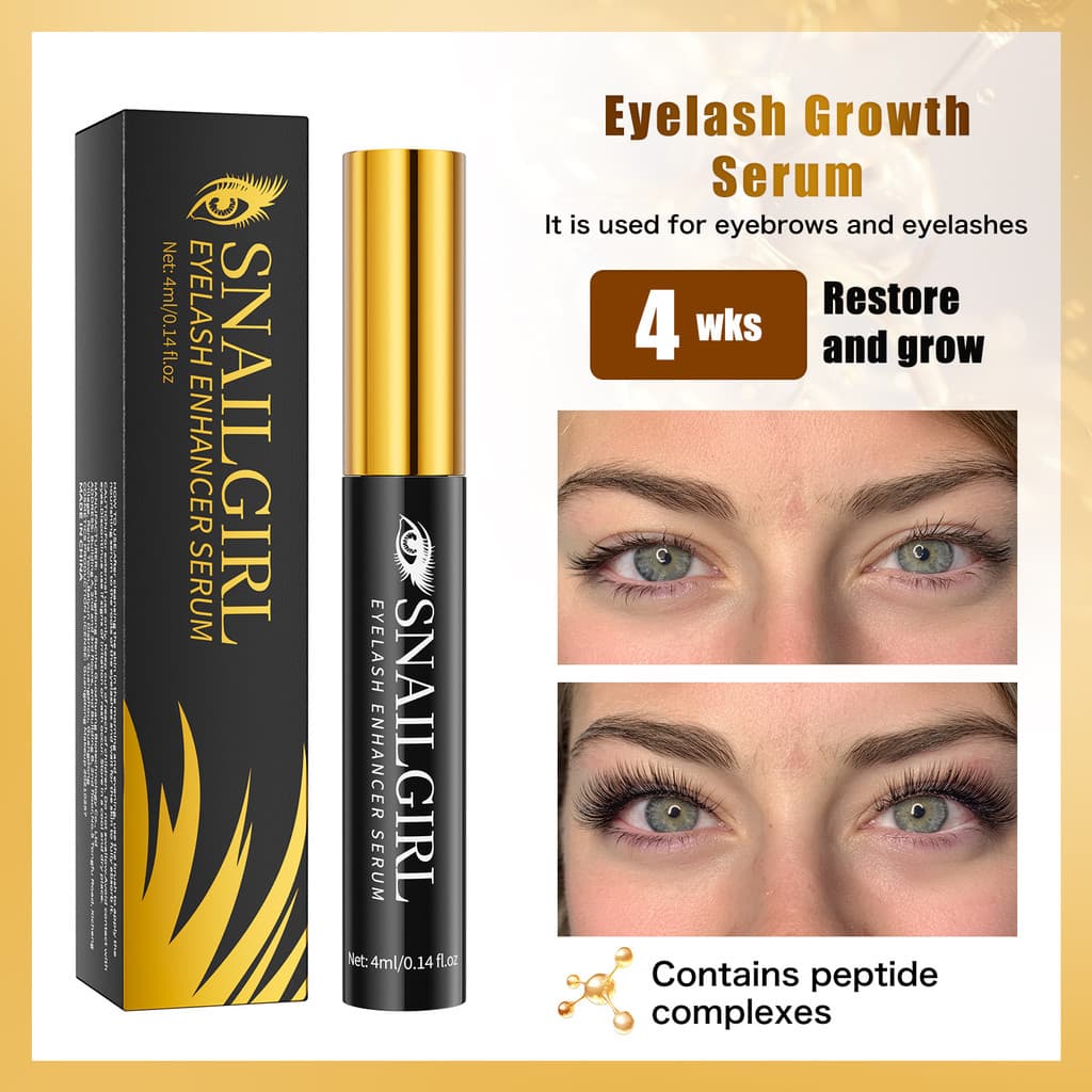 Snailgirl Novo produto rímel alongamento líquido Natural para cuidados com cílios grossos