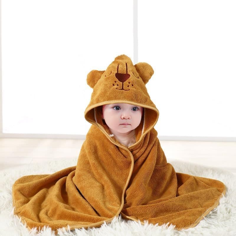 Toalha De Bebê Com Capuz-Banho Macia Premium Para Bebês , Recém-Nascidos , Ultra Absorvente E Natural De Lã Coral De Vel