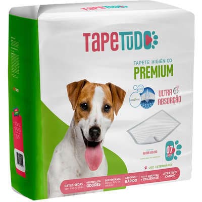 Tapetudo Tapete Higiênico 80x60cm com 7 Unidades para Cães Alta Absorção