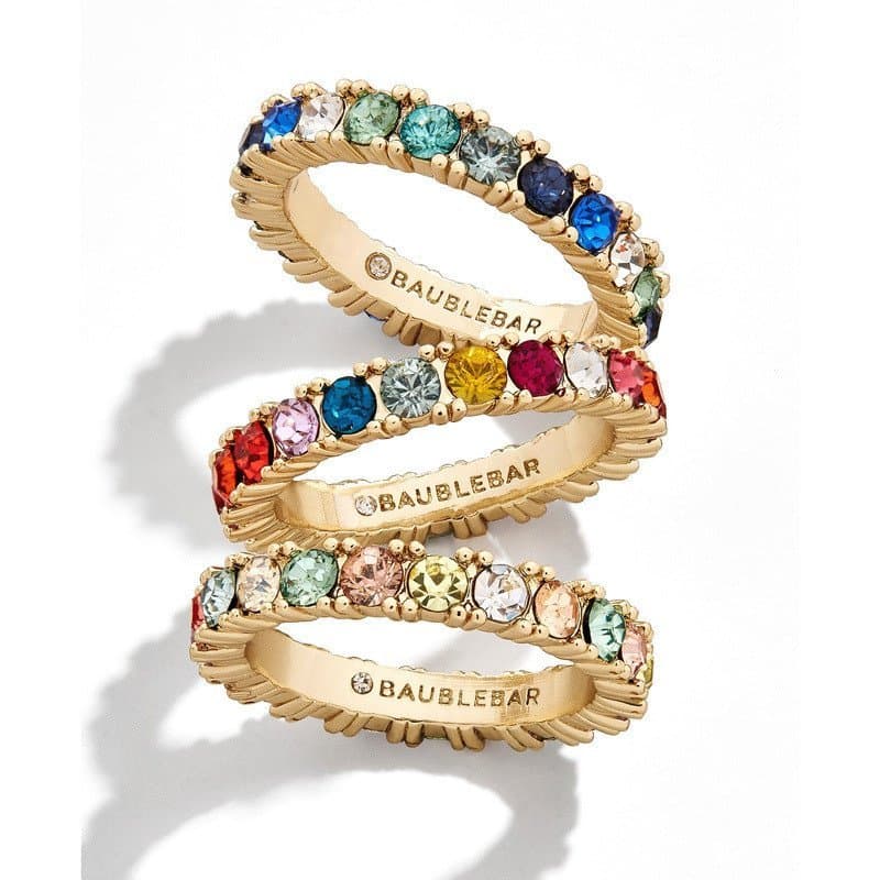 Anel da sorte feminino, elegante e muito procurado, em prata pura com incrustações de diamantes e cores do arco-íris, di