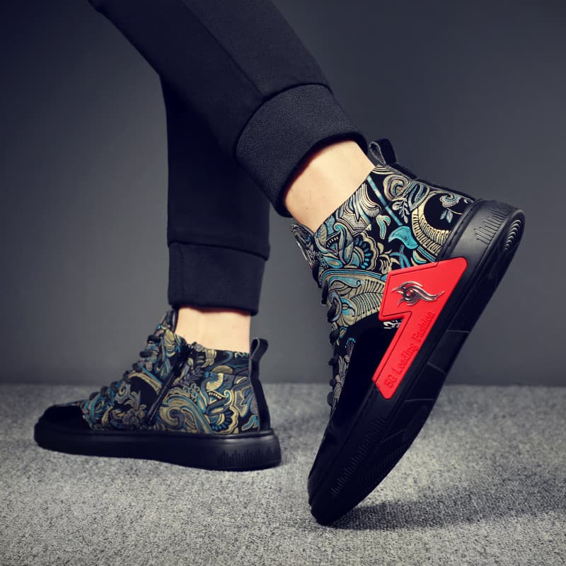 Sapatos de alta qualidade masculinos outono inverno 2025 novo estilo nacional na moda sapatos casuais tênis esportivos m