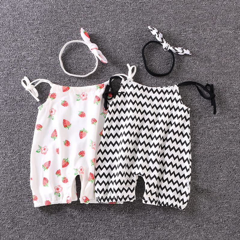 Macacão de verão para bebês meninas estilo fino macacão de bebê 0 roupas de verão 3 crianças 6 meses macacão de algodão