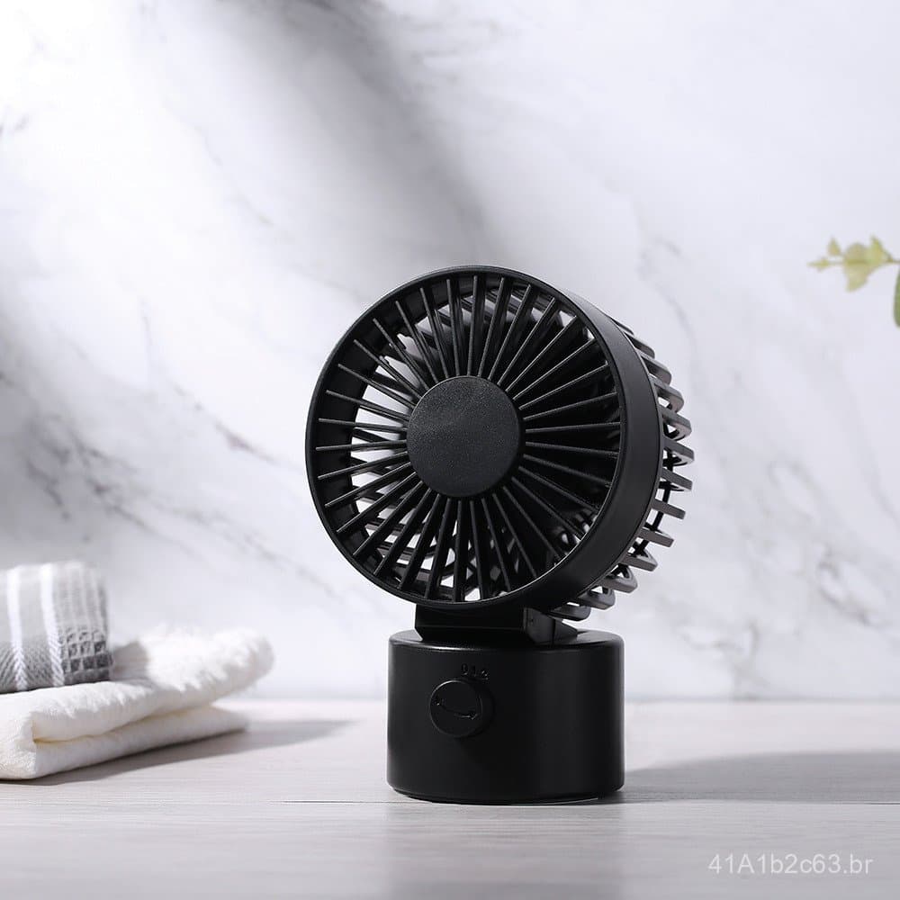 Ventilador pequeno estilo Muji de 2020, ventilador elétrico oscilante USB, mini ventilador silencioso rotativo.