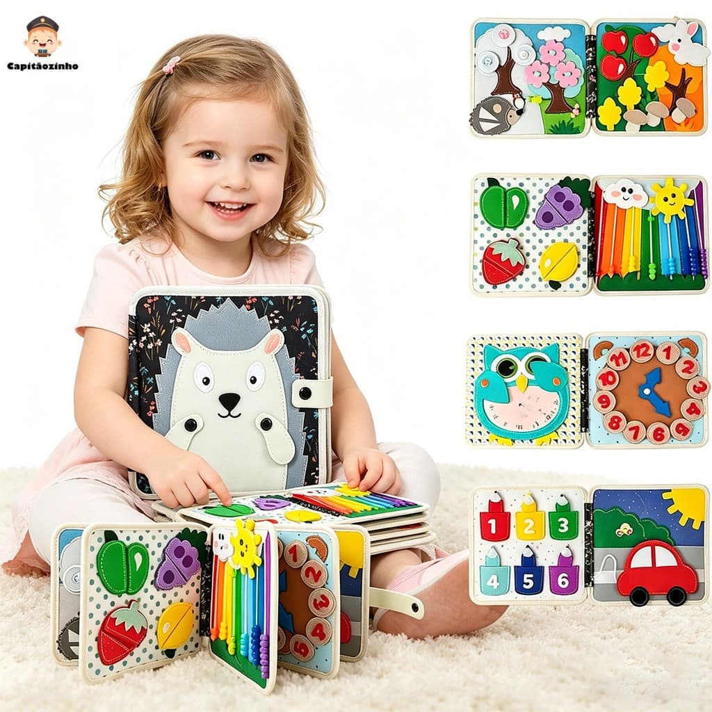 Brinquedos Maleta Sensoriais Básicos De Habilidades De Vida Para Toddlers Montessori Busy Board