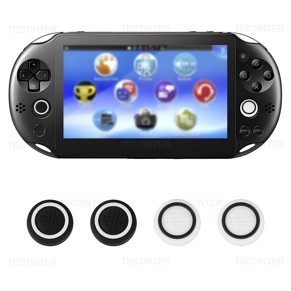 4 Pçs Silicone Joystick Tampas Capa Para Psvita PSV1000/2000 Console De Jogo Polegar Aperto Peças Reparo Protetor Caso A