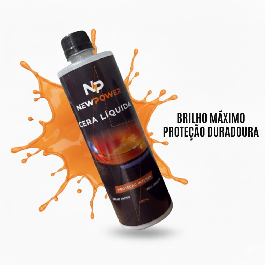 Cera Líquida Automotiva New Power Brilho Especial Carnaúba Kwai Direto da Fabrica ORIGINAL Envio Já
