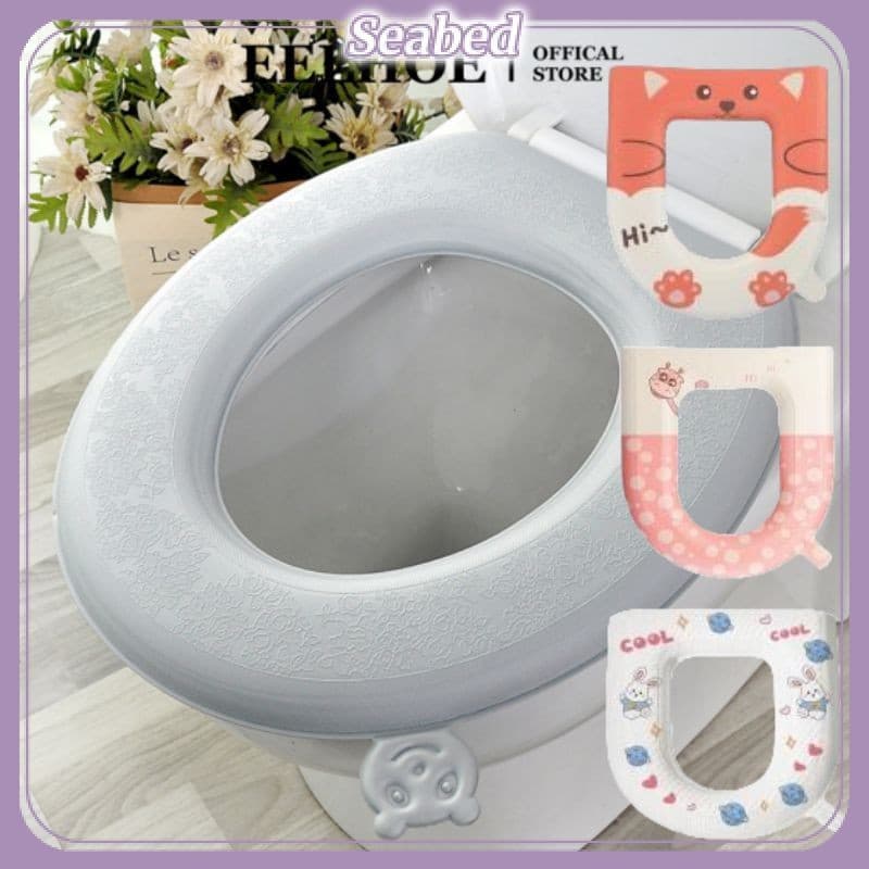 Almofada de assento de vaso sanitário à prova d'água, grossa, EVA, capa de assento de vaso sanitário de