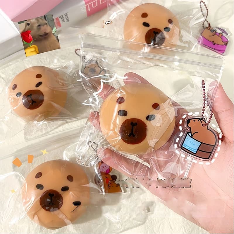 squishy capivara brinquedo anti stress fofo/anti estresse brinquedo de espremer/Fidget Toy/brinquedo de apertar anti str