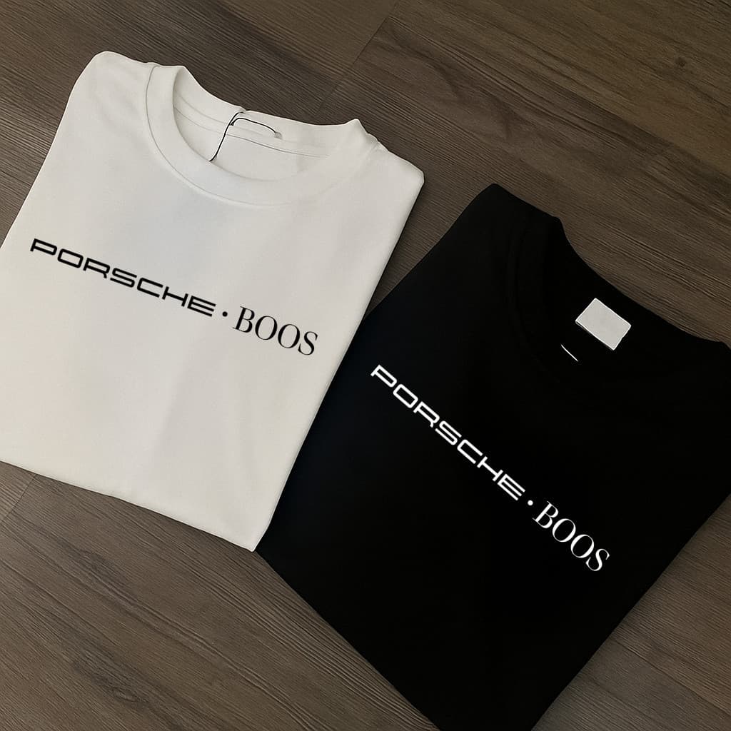 Kit 2 Camisetas "Porsche Bos" Masculina 100% Algodão Lançamento Camisa Unissex | Promoção