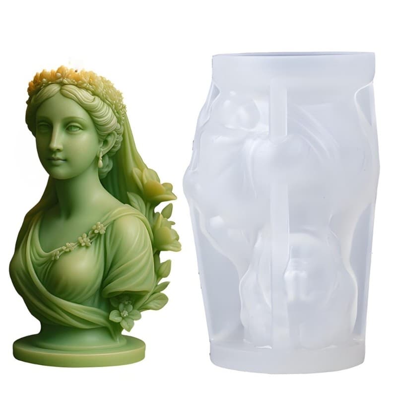 Moldes De Silicone Para Senhora De Guirlanda De Flores YU Decoração De Escultura De Gesso De Sabão