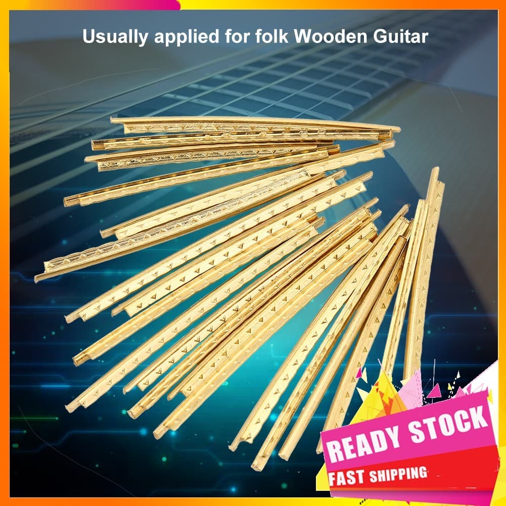 Gfgfgfgg 20 peças trastes de guitarra 2.0mm fio de latão para substituição de traste elétrico acústico folk