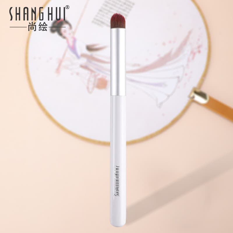 Shanghu pincel labial pincel de batom mancha cabeça redonda pincel corretivo pincel de maquiagem labial profissional por