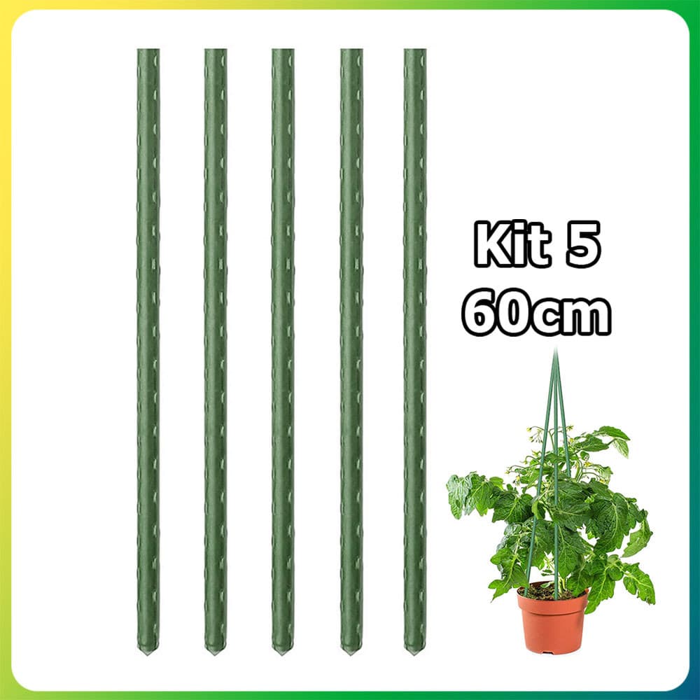 Kit 5 60cm Estacas para plantas de jardim estacas para vasos estacas duráveis adequadas para plantas trepadeiras