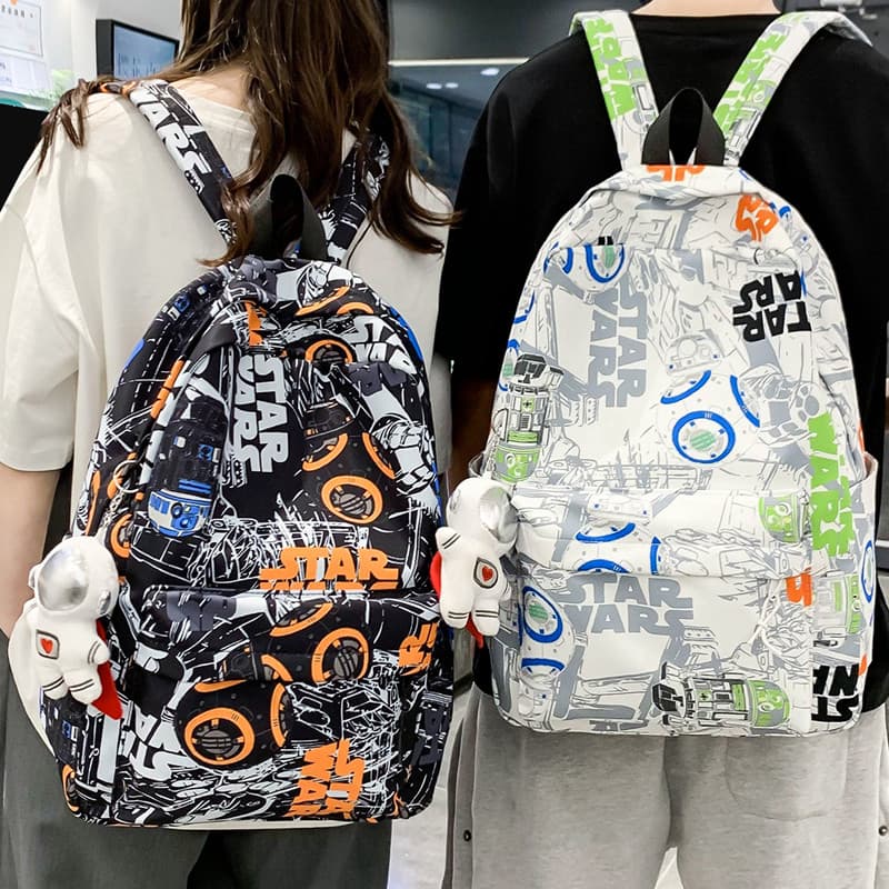 Estudantes do ensino médio mochila meninos ins na moda legal único Graffiti estudantes universitários mochila feminina C