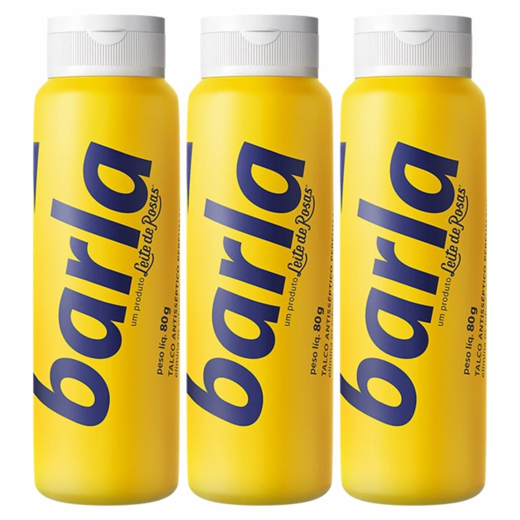 Kit Talco Antisséptico Perfumado Barla 80g