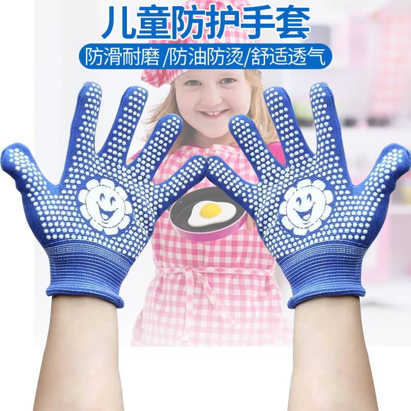 Churrasco luvas anti-escaldantes crianças anti-graxa isolamento térmico meninos meninas cozimento fritar espetos dedicad