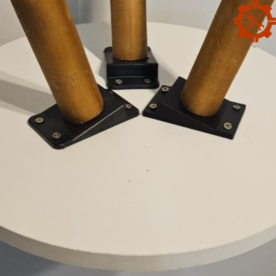 Base Ajuste Inclinado para Pé de Mesa Suporte Nivelador Móveis Estável Anti Balanço