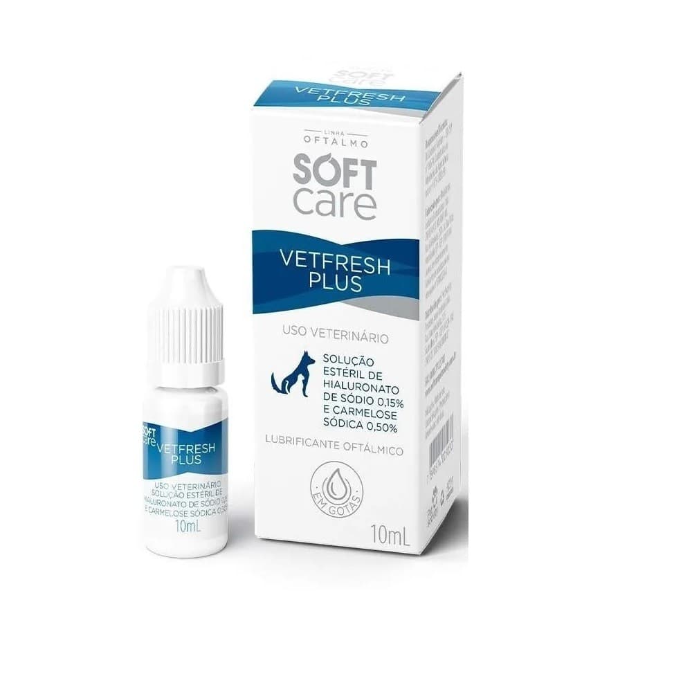 Vetfresh Plus Colírio Lubrificante Oftalmico Soft Care 10 ml