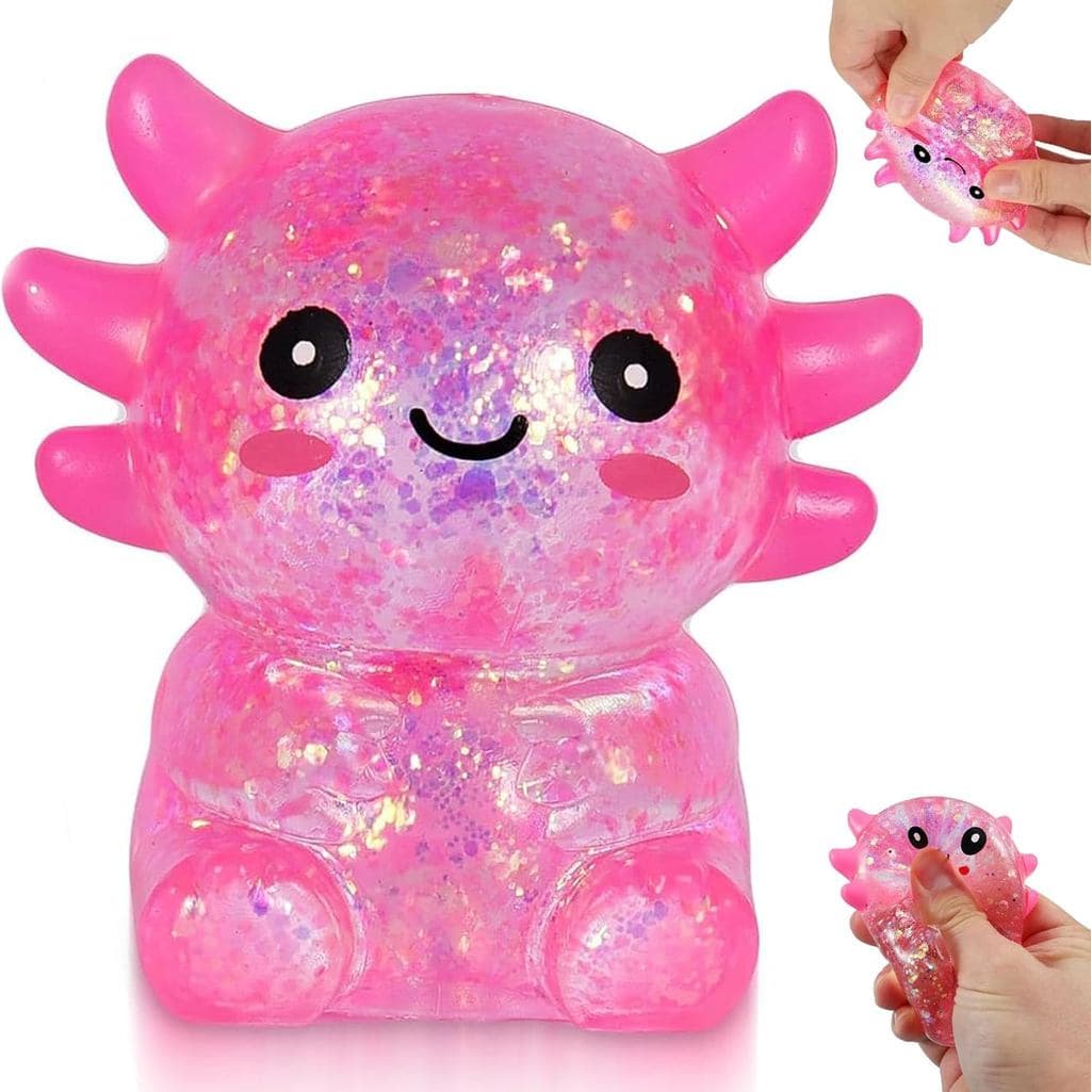 Bola De Estresse Mole Axolotl , Aperto De Recuperação Lenta TPR Macia Fofa Fidget Para Alívio Do , Presentes Sensoriais