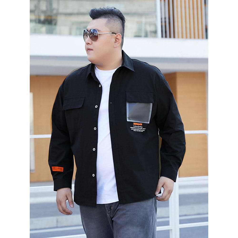 Outono Retro Denim camisa de manga comprida cara gordo solto na moda gordura All-Match camisa japonesa mais gordura plus