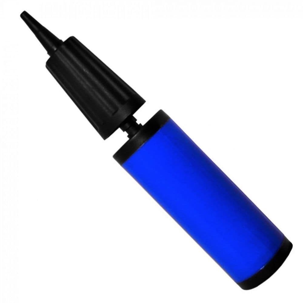 Mini Bomba Inflador Manual Liveup Sports para Bola de Pilates e Infláveis Bico de 7 Mm Azul e Preto