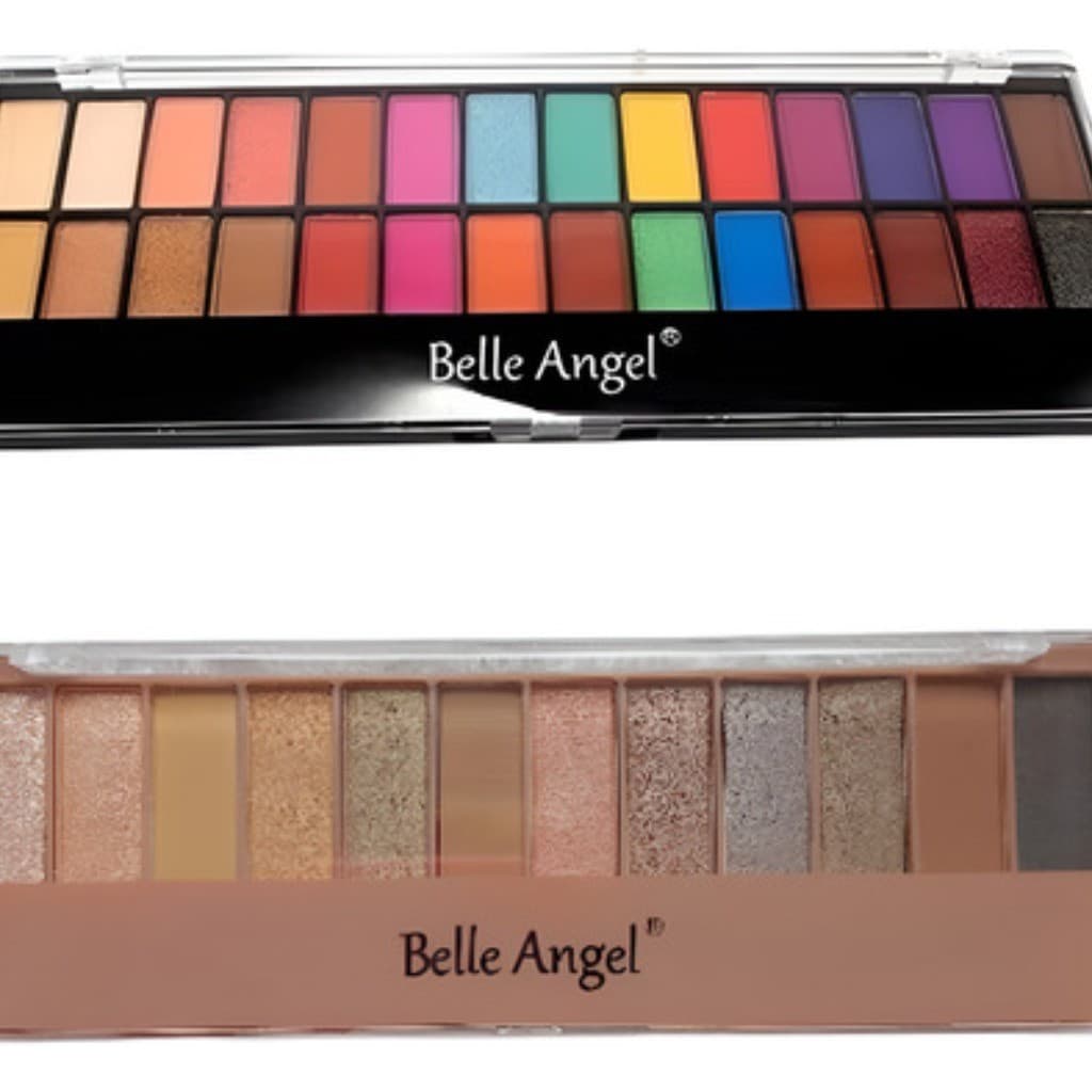 Kit 2 Paletas de Sombras B105 + B012 40 Cores Nude e Coloridas Profissionais