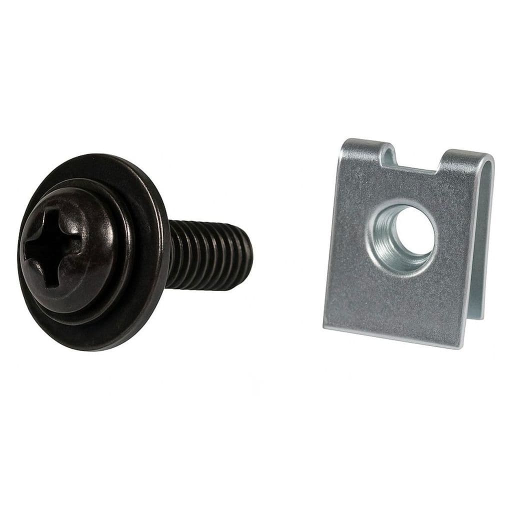 Porca Presilha Com Parafuso Phillips Preto M4x16 Carenagem