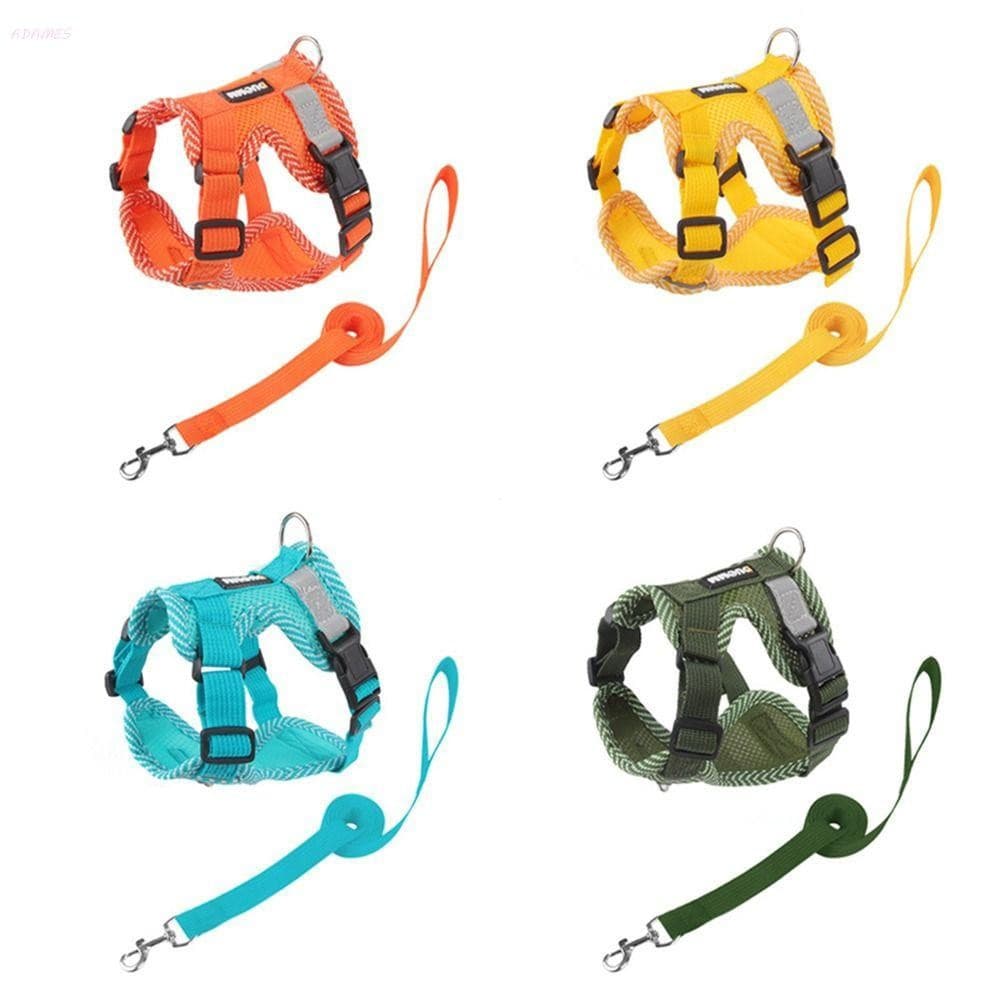 Conjunto De Arnês Para Cães ADAMES , Ajustável Com Colete De Caminhada Animais De Estimação Corda De Tração , De Jaqueta