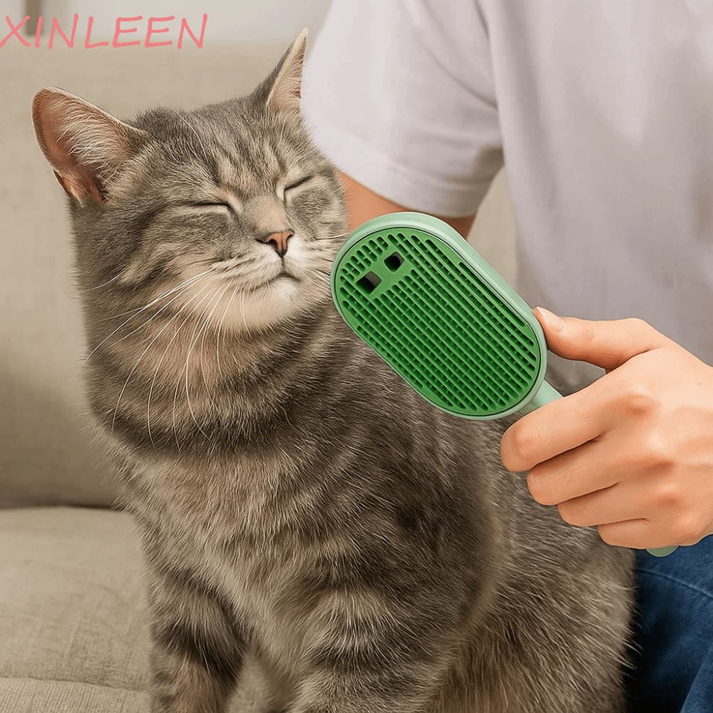 Pente De Cabelo Em Spray Para Animais De Estimação XINLEEN , Escova Profissional De Gatos Com Eficiência , Limpeza De Pê