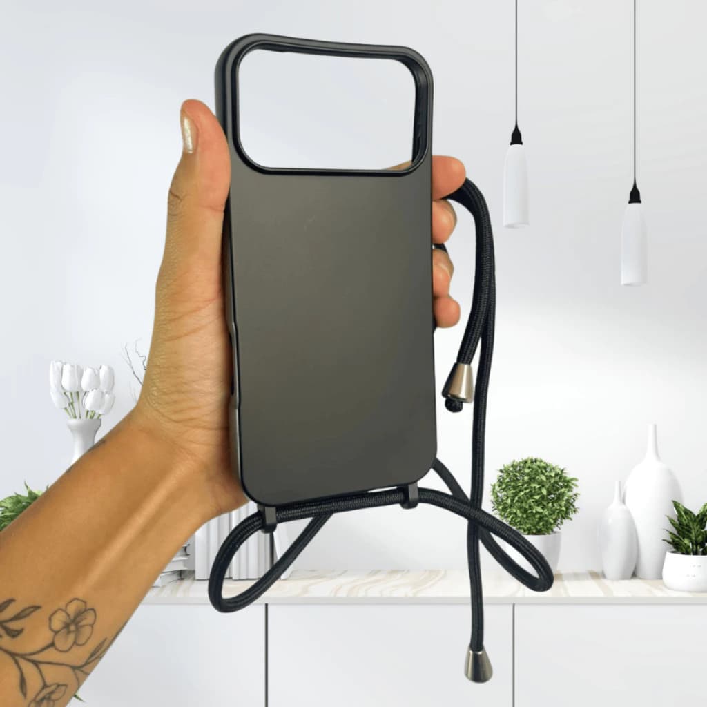 Capinha com Cordão Aveludada Silicone para iPhone 17 17 PRO 17 PRO MAX E 17 Air
