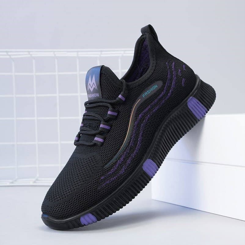 Sapatos femininos antiderrapantes de sola macia Old Beijing, resistentes ao desgaste, respiráveis, com sola plana, para