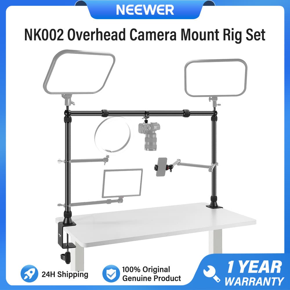 Conjunto De Equipamento De Montagem De Câmera Suspensa NEEWER Com 2 Cabeças Esféricas , Suporte Para Vários Dispositivos