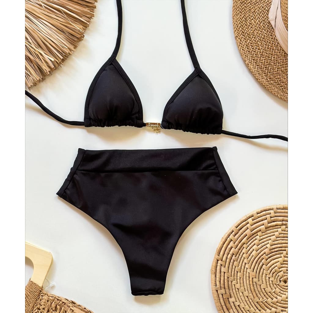 Biquíni Cintura Alta Hot Pant Calcinha Modeladora Lipo Corpo Mais Seguro e Firme
