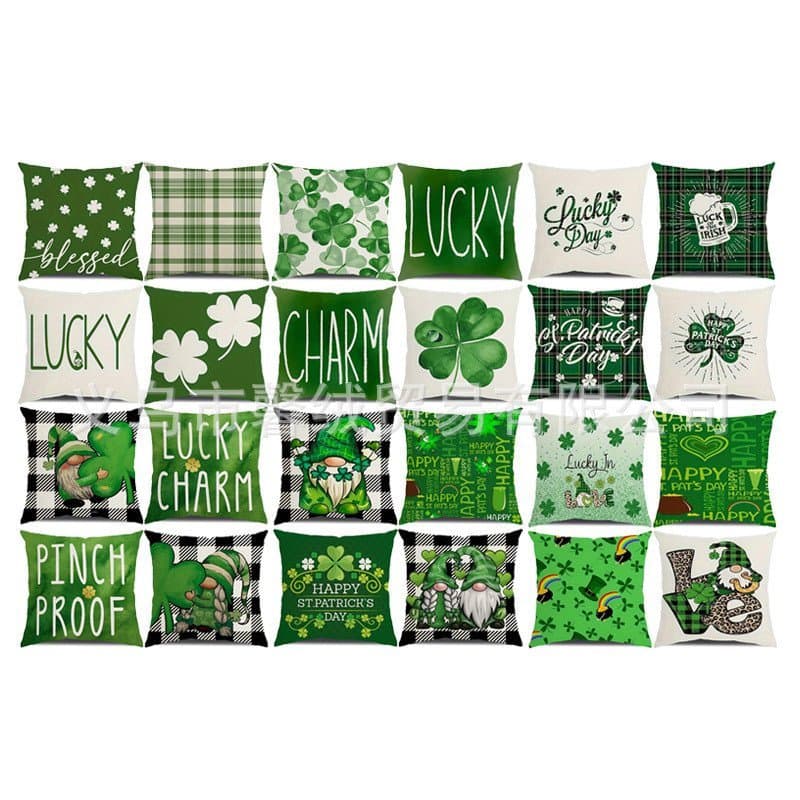 Diretamente do fabricante: populares capas de almofadas e travesseiros decorativos para sofá da série St. Patrick's, dis
