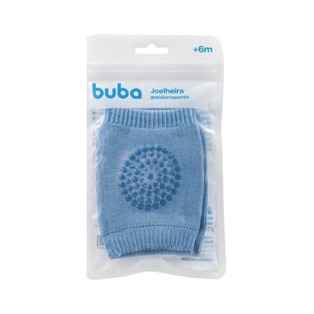 Joelheira Antiderrapante Azul Buba | Proteção e Conforto no Engatinhar